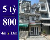 bán nhà hẻm xe hơi nhà bè dưới 6 tỷ. dt: 4 x 13m, 2 lầu, sân thượng, 2 xe hơi tránh né