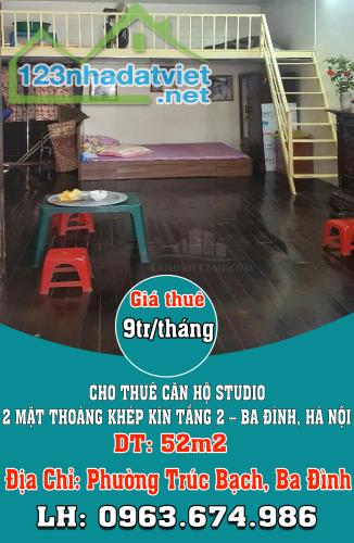 CHO THUÊ CĂN HỘ STUDIO 2 MẶT THOÁNG KHÉP KÍN TẦNG 2 – BA ĐÌNH, HÀ NỘI - 3