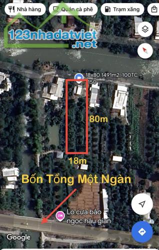 Vườn Sầu Riêng 1491m2, Cách Chợ Trường Long A khoảng 800m. Có 100m Thổ Cư - 4