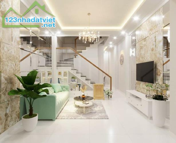 Nguyễn Xí bình thạnh nhà bán 42m2 4 tầng mới full nộ thất ngang hơn 4m nhỉnh nhẹ 6 tỷ - 1