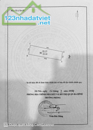 Giá Rẻ! Đốc Ngữ,Ngõ nông,20m oto,DT:33/38T2m2 x  3tầng,Giá: 6.1 tỷ Ba Đình - 5