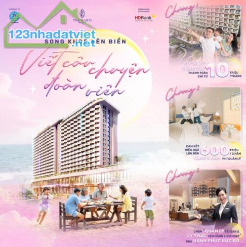 Booking 20tr ck 11% có ngay CH 5* view biển chỉ cần 20% ký HĐMB nhận nhà full nội thất - 1