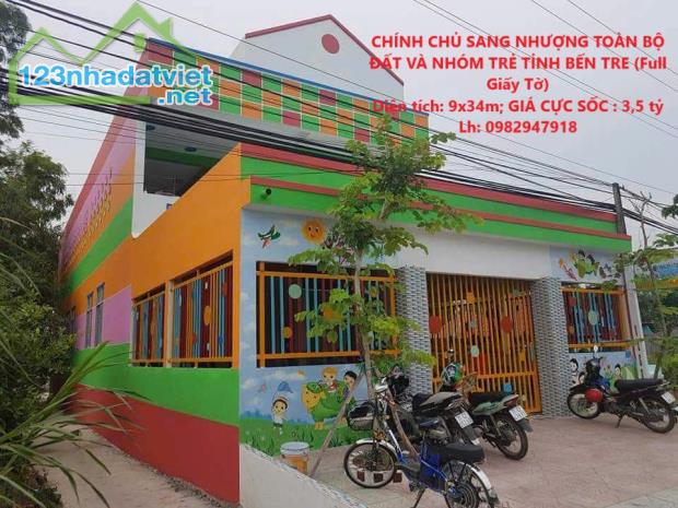 CHÍNH CHỦ SANG NHƯỢNG TOÀN BỘ ĐẤT VÀ NHÓM TRẺ TỈNH BẾN TRE (Full Giấy Tờ)