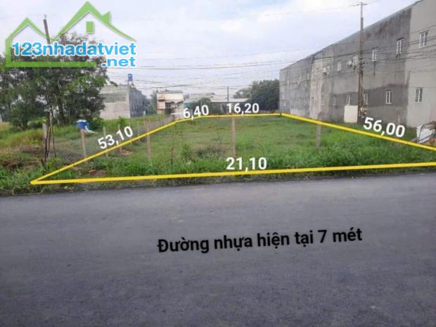 Chỉ 5.5 tỷ đất shr 1155m2 thổ vs lúa 21x55 mặt tiền nhựa ÚT CỨU sát bên TL9