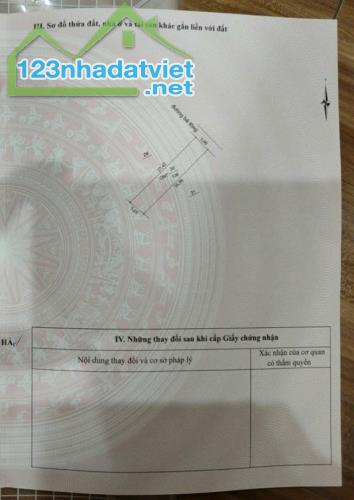 Chỉ 3,7tr/m2 Đất full thổ cư 136 m,mặt tiền 5m,nở hậu tại Thanh THỦY,Thanh Hà,HD - 1