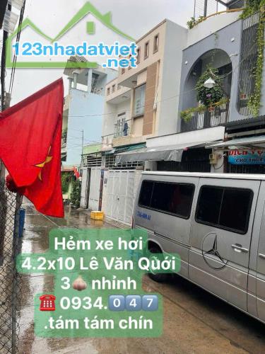 NHÀ 42M2 - 3 TẦNG - NGAY 4 XÃ - NHỈNH 3 TỶ - XE HƠI ĐẬU TRC CỬA - KHU AN NINH - 2