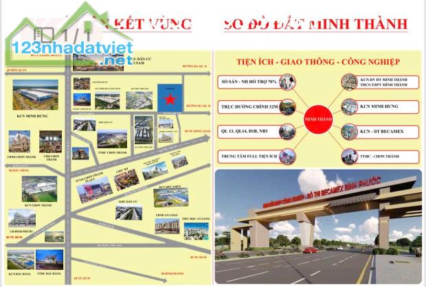 Bán đất KCN Becmaex Bình Phước Đừờng DH01. Phường Minh Thành, Kp5, Thị xã Chơn Thành,