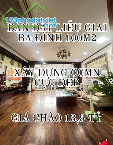 BÁN ĐẤT LIỄU GIAI BA ĐÌNH 100M2-MT 5,9M-GIÁ CHÀO 13,5 TỶ-THƯƠNG LƯỢNG