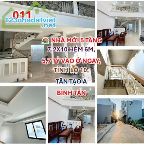 NHÀ MỚI 5 TẦNG NGUYỄN VĂN CỰ BÌNH TÂN – VỊ TRÍ VÀNG, GIÁ CHỈ 5,7 TỶ - 4