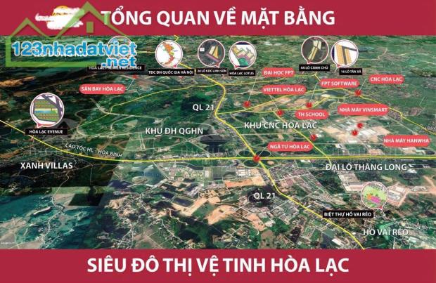 Tôi có mấy lô đất Hoà lạc Cạnh Khu Công nghệ cao cần bán giá nhỉnh 1 tỷ - 3