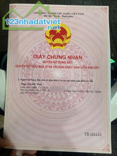 ĐẤT CHÍNH CHỦ Cần Bán Nhanh Lô Đất 2 mặt tiền Tại huyện Cần Đước tỉnh Long An - 1