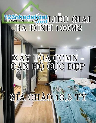 BÁN ĐẤT VIP LIỄU GIAI BA ĐÌNH 100M2-MT 6M-GIÁ CHÀO 13,5 TỶ-THƯƠNG LƯỢNG