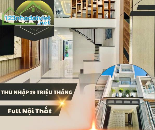 Bán nhà quận tân bình,50m2,1T 2L,đường Hoàng Văn Thụ,thu nhập 19tr tháng,full NT