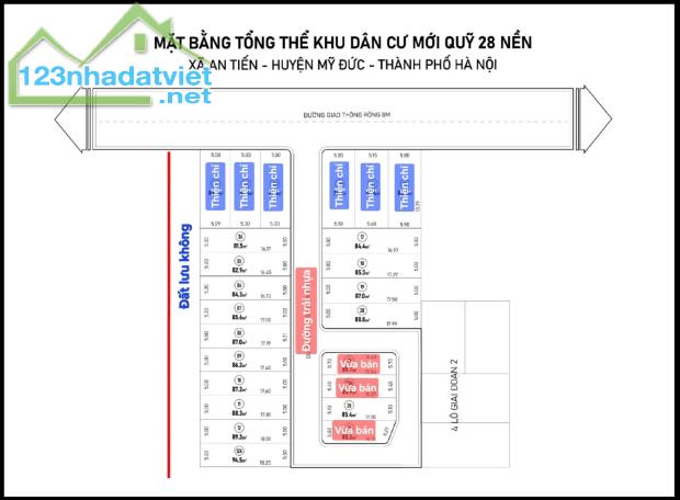 BÁM MẶT ĐƯỜNG LIÊN XÃ, GIÁ CHỈ TỪ 13TR500 = 17 TRIỆU/M2