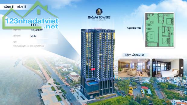 Căn hộ khan hiếm mặt sông Hàn, sở hữu lâu dài - siêu phẩm SAM Towers