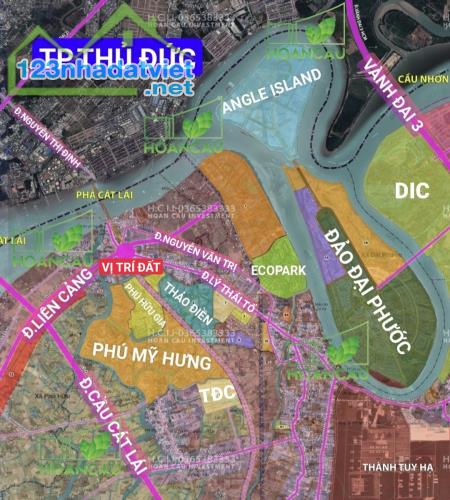 Chủ bán nền 118m2 thổ cư 2 mặt tiền, cách phà Cát Lái 1km, thích hợp an cư - 1