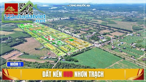 Saigonland Nhơn Trạch - Nhận ký gửi mua bán Đất nền sổ sẵn dự án Hud Nhơn Trạch - 1