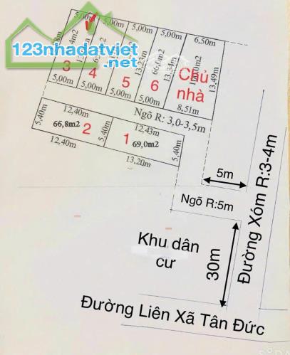 Chính Chủ Bán Lô đất nằm ngay gần trục đường liên xã tại thị trấn Minh Đức, Thủy Nguyên, - 1