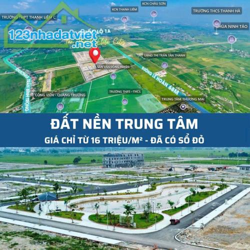 ĐẤT NỀN HÓT NHẤT HIỆN NAY GIÁ CHỈ 16TR/M2, CÓ SỔ, TẠI KHU ĐÔ THỊ VÍP NHẤT TRUNG TÂM TP