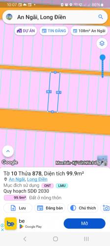 Cần bán gấp lô đất mặt tiền đường nhựa vỉa hè khu dân cư xã An Ngãi, huyện Long Điền. - 2
