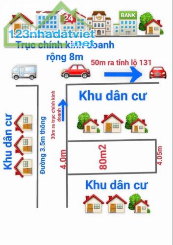 Bán đất tại Mai Đình, Sóc Sơn. Diện tích 80.3m2, mặt tiền 4m, nở hậu 4.05m.Lh 0352 293 241 - 2