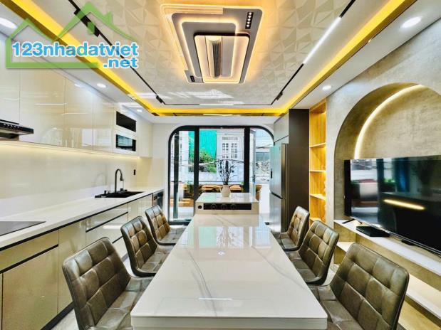 SIÊU PHẨM SMART HOME 5 TẦNG,  GÒ VẤP, CÓ THANG MÁY, XE HƠI NGỦ TRONG NHÀ. NHÀ MỚI ĐẸP - 2