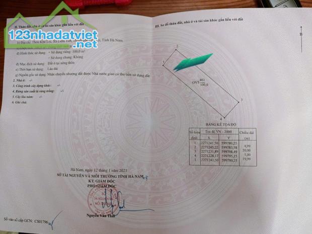 Bán 2 lô đất Phân lô Thành Đạt, Phủ Lý, Hà Nam (Cạnh bệnh viện Bạch Mai). 
Diện tích: - 4