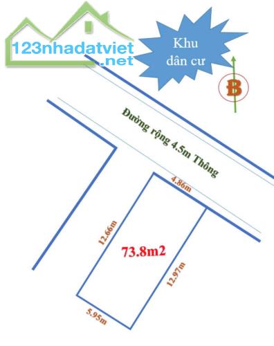 Đất Cộng Hòa, Phù Linh Lô góc 74m2, MT5m hai ô tô tránh giá hơn tỷ - 1