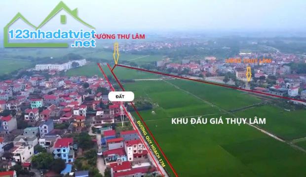 Bán đất tại thôn Hương Trầm,xã Thuỵ lâm ,huyện ĐÔng Anh 75m2 Quy Hoạch đường 17m - 1