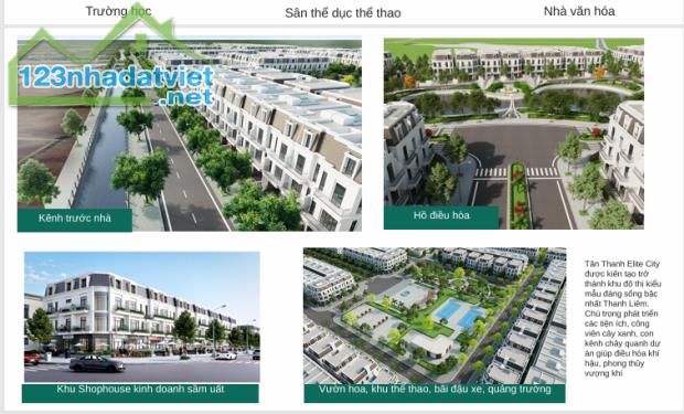 Đất nền KĐT kiểu mẫu Tân Thanh Elite City Hà Nam. Cạnh đường 68m giá chỉ từ 14tr/m2 - 3