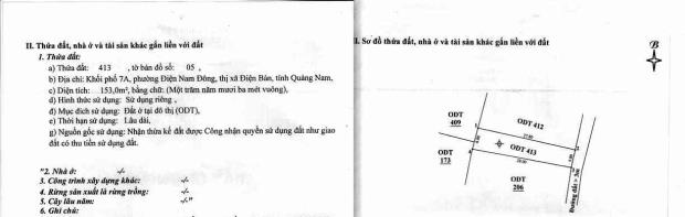 CHÍNH CHỦ CẦN BÁN GẤP LÔ ĐẤT NỞ HẬU, 153 m2, Khối 7A, Điện Nam Đông. - 3