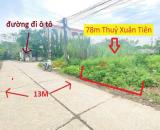 BÁN LÔ ĐẤT GIÁ ĐẦU TƯ 1TY9 ĐẤT TẠI THỦY XUÂN TIÊN-CHƯƠNG MỸ D/T:78M