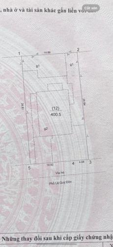 Cần bán lô đất mặt tiền Lê Quý Đôn Hai Bà Trưng, sổ đỏ 401m2, mt 15, hậu 15, hơn 200 tỷ. - 2
