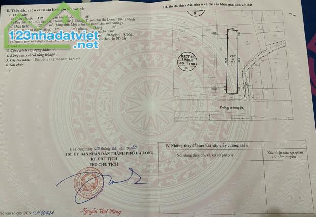 Cần bán lô đất hướng biển - hướng nam. Rẻ hơn đất dự án sát bên hàng trục gíá. Trên đất - 2