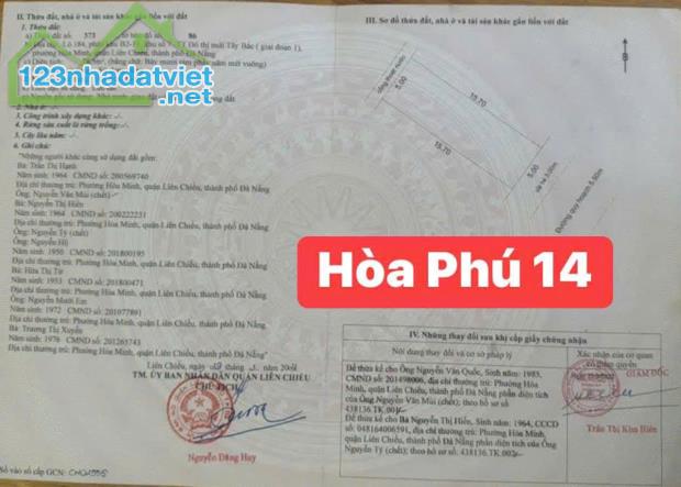 🔴💥Bán đất đường Hòa Phú 14 (Gò Nảy 9 Cũ) - Sát Hoàng Thị Loan