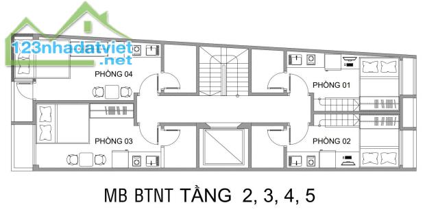 Bán tòa căn hộ phố Hoàng Văn Thái 69m2, 6T thang máy, MT5.2m, 18 phòng nhỉnh 15 tỷ - 3