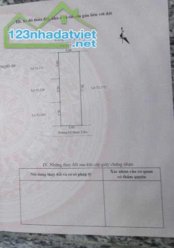 Cần bán nhanh lô 53.172 đường nhánh Hoàng Quốc Việt chỉ 3,12 tỷ - 1