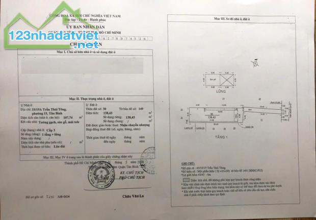 Giảm giá 1,2 tỷ còn 7,8 tỷ - 139m2 Phường 15 Tân Bình. - 2