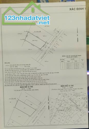 Bán lô đất Hẻm xe tải Phan Văn Hớn Xã XTT Hóc Môn  DT 9.9 x 24 DTCN 222m thổ cư  Quy h - 4