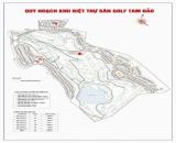 BÁN ĐẤT BIỆT THỰ SÂN GOLF TAM ĐẢO. 815M2. MT: 24M.