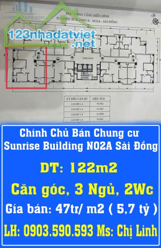 Chính Chủ Bán Chung cư Sunrise Building NO2A Sài Đồng. - 3