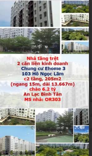 SHOP HOUSE TẦNG TRỆT EHOME 3 , BÌNH TÂN 205 M2,6 PN,  6,2 TỶ - 1