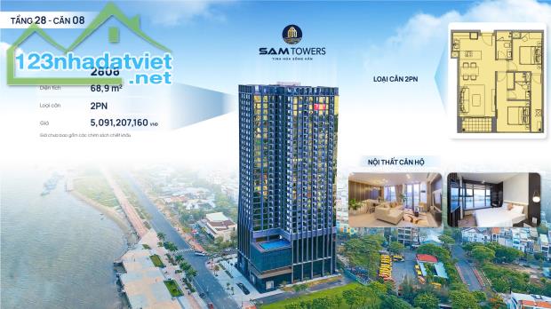 Căn hộ Sam Towers Đà Nẵng - Tổng hợp các căn giá tốt từ CDT