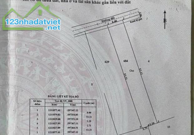 Bán đất thổ cư 413,9m2, Bình Mỹ, Củ Chi, 7 tỷ, sổ đỏ