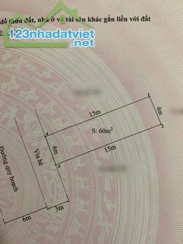 Bán lô đất Tái Định Cư, Tràng Cát 60m2 giá chỉ 36.5tr/m2