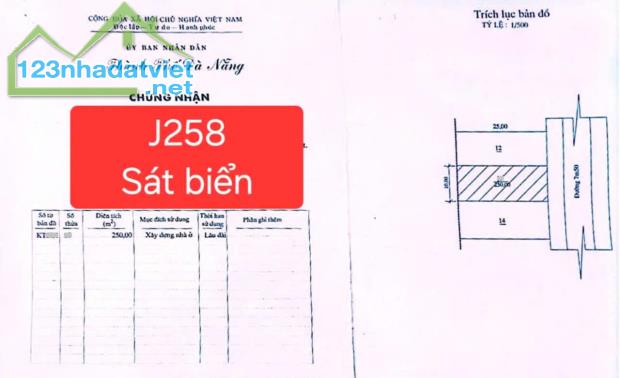 🔴💥Bán đất J258 - sát biển Nguyễn Tất Thành - Gía quá rẽ - 2