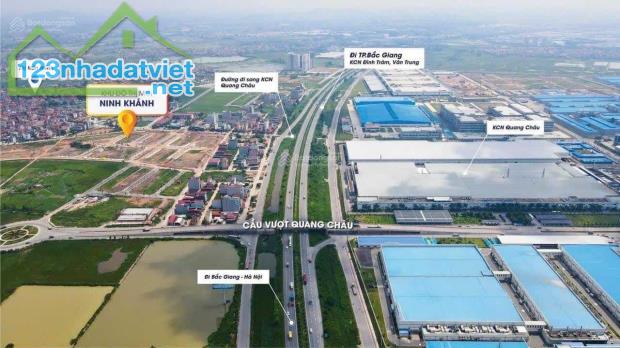 Lô đất đẹp Diện Tích: 85m2, mt: 5m Vỉa Hè: 6m Giá: 7,2ty tại KDC mới Yên Ninh, Bắc Giang. - 1