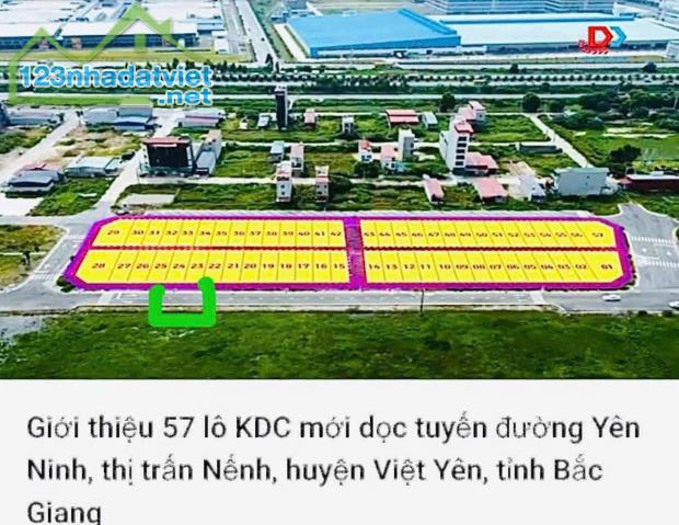 Chủ gửi bán lô đất đấu giá đường đôi 25m, giá chỉ 85tr/m TT Nếnh, Việt Yên, Bắc Giang - 3