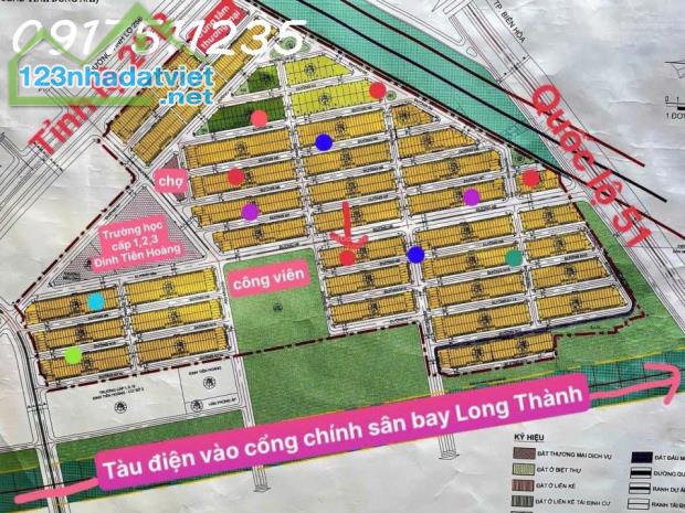 1,850tỷ sở hữu ngay lô cực đẹp N4 N5 N6 N7 N8 N9 KDC An Thuận cổng chính sân bay Long