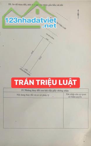 BÁN ĐẤT MẶT TIỀN ĐƯỜNG 10M5 TRẦN TRIỆU LUẬT-HOÀ MINH-LIÊN CHIỂU